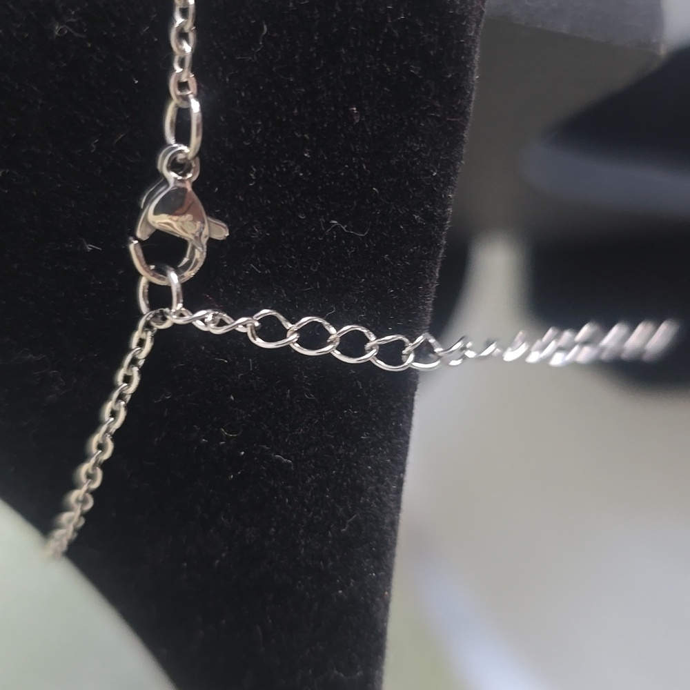 Heart-Shaped Silver Plated "You Are My Sunshine" Pendant Necklace New - Picture 3 of 4